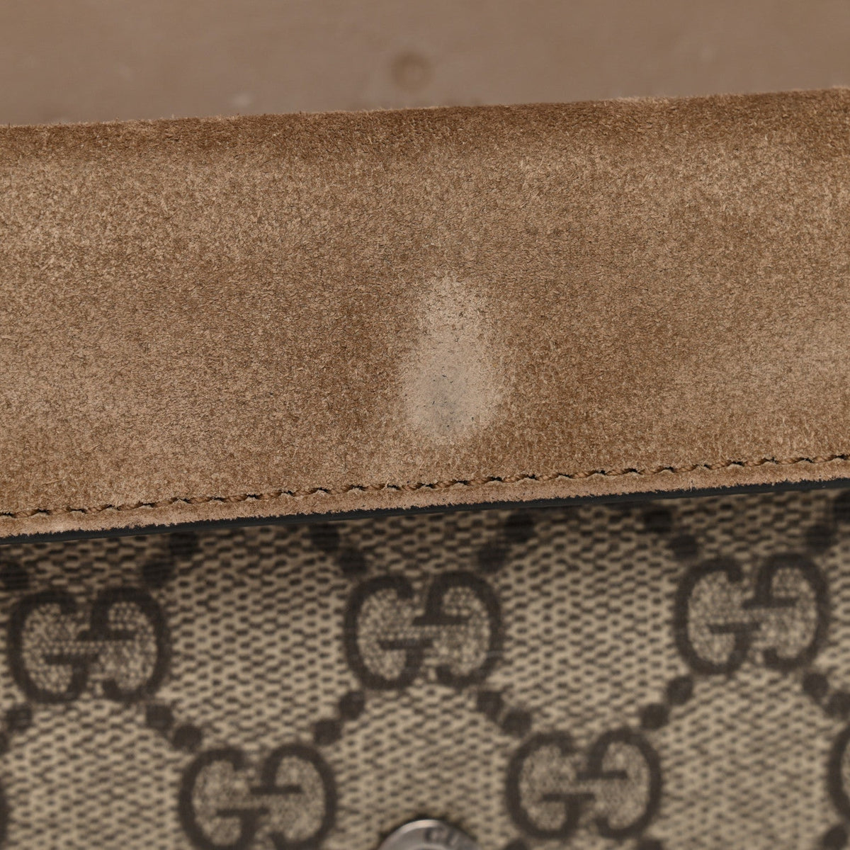 GG Supreme Monogram Super Mini Dionysus Shoulder Bag Taupe wholesalehk.shop