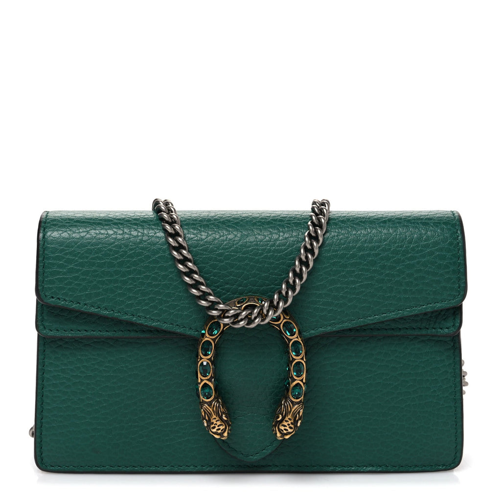 Calfskin Super Mini Dionysus Shoulder Bag Emerald wholesalehk.shop