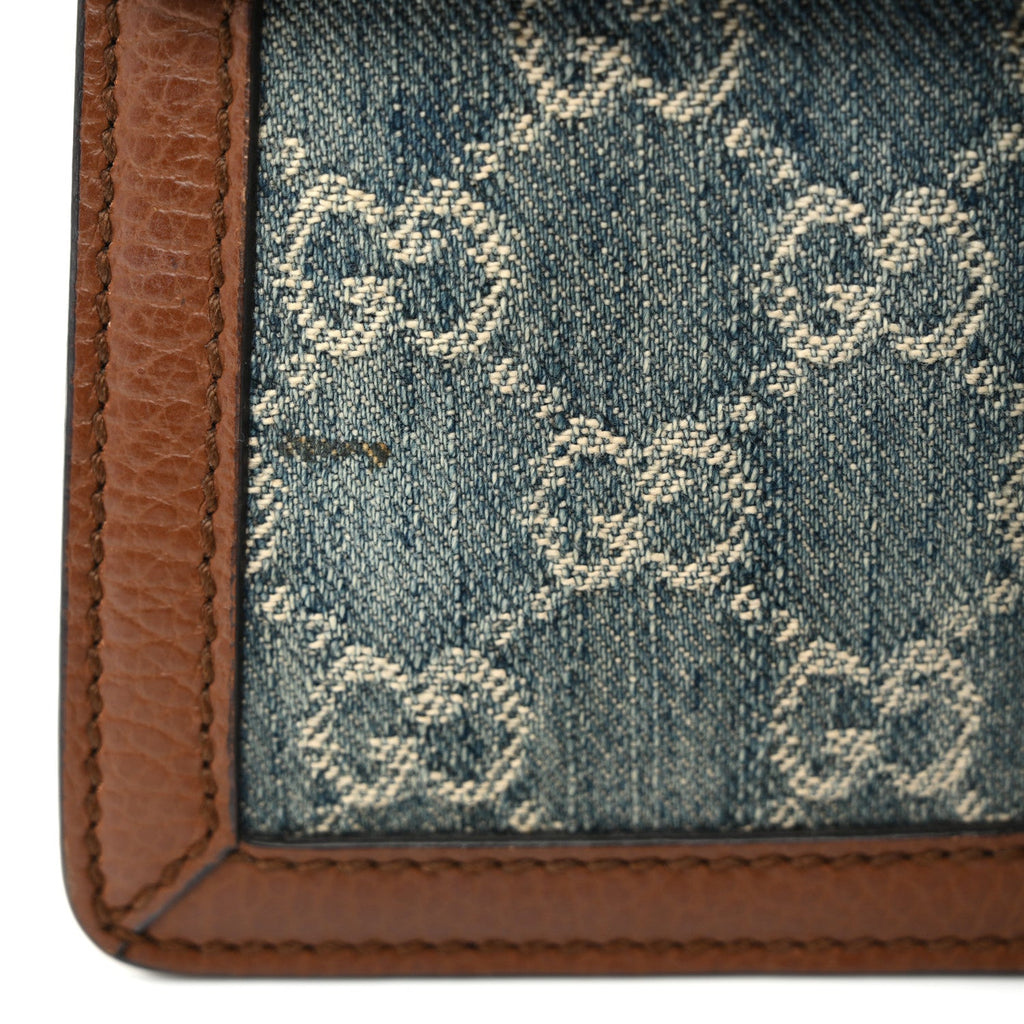 New Denim GG Monogram Dollar Calfskin Enamel Mini Dionysus Shoulder Bag Blue Tea Cuir Epilog Electric Blue wholesalehk.shop