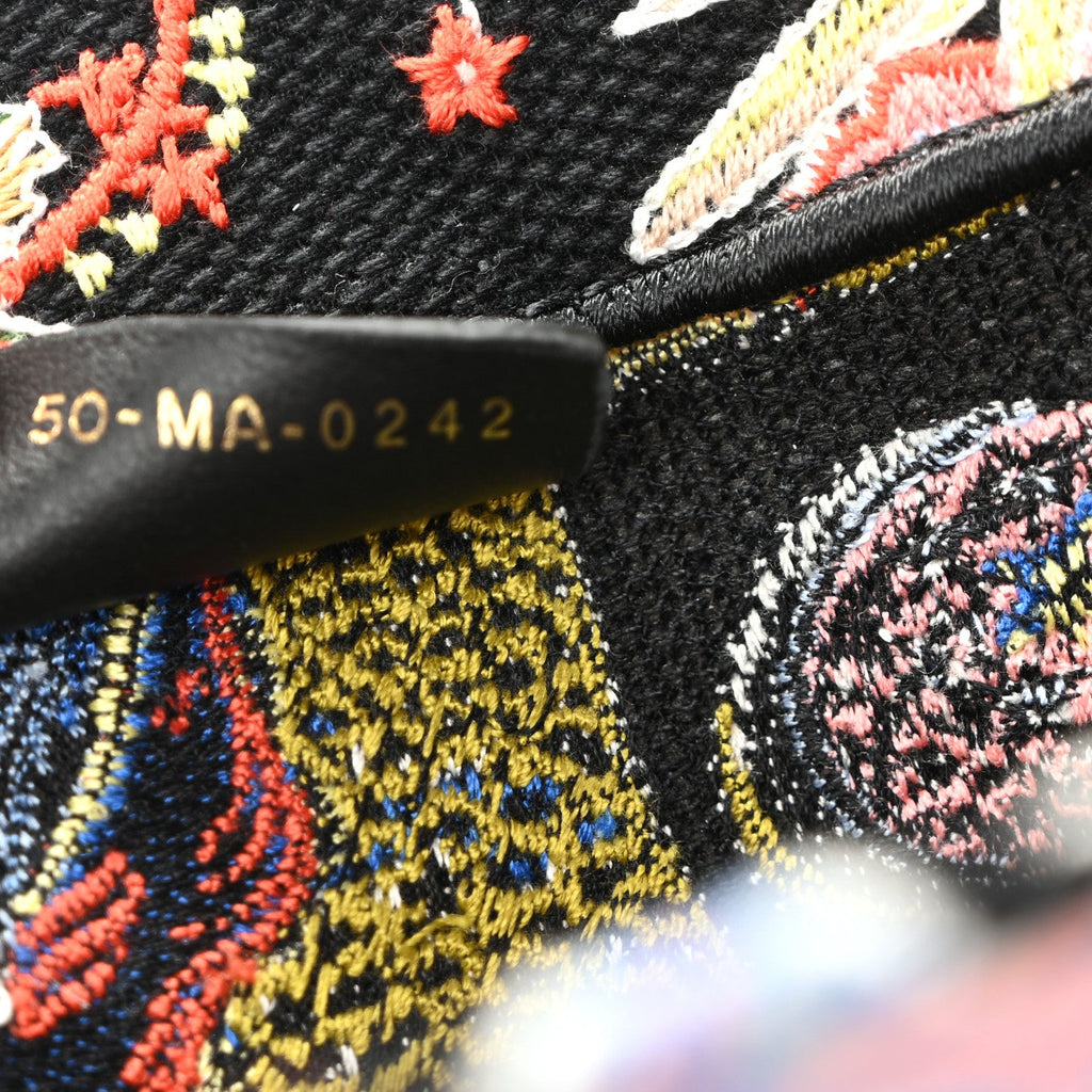 Canvas Zodiac Fantastico Embroidered Medium Book Tote Black Multicolor £¨ Direct shipment via from wholesalehk.shop
