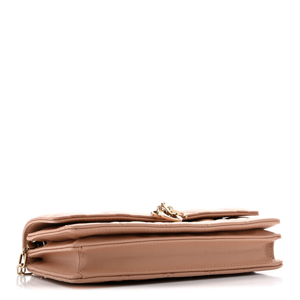 Lambskin Cannage Mini My Dior Bag Rose Des Vents wholesalehk.shop