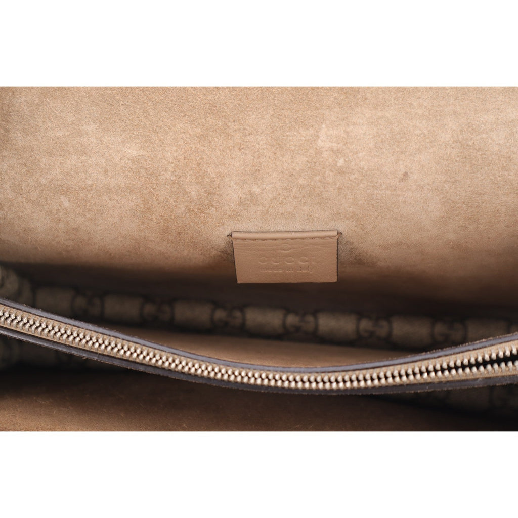 GG Supreme Monogram Small Dionysus Shoulder Bag Taupe wholesalehk.shop