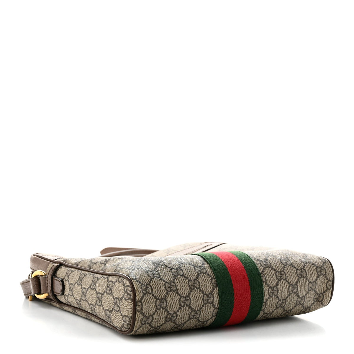 GG Supreme Monogram Web Medium Ophidia Messenger Bag Brown wholesalehk.shop