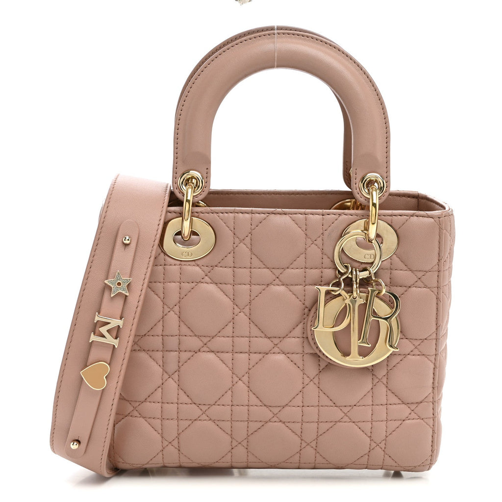 Lambskin Cannage Small My ABCDior Lady Dior Blush wholesalehk.shop