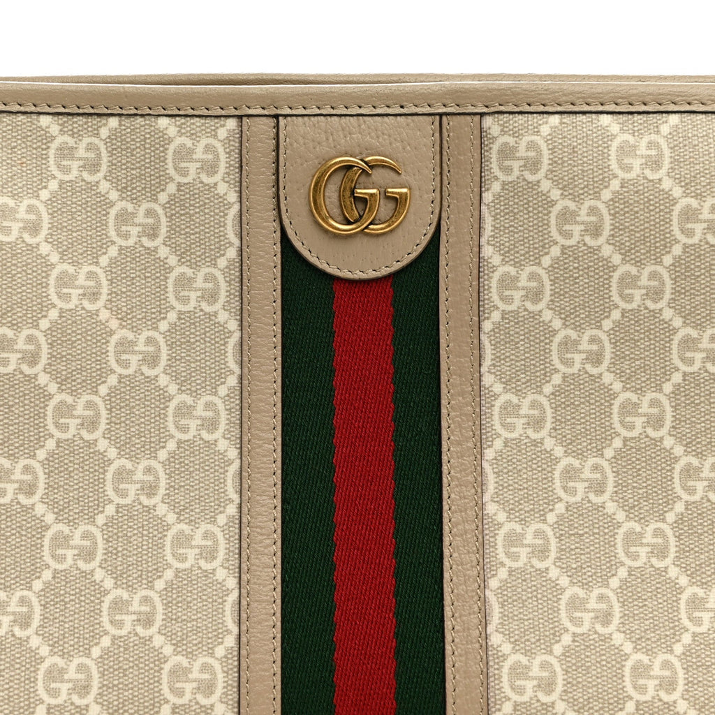GG Supreme Monogram Web Ophidia GG Toiletry Case Beige Mystic White Oatmeal wholesalehk.shop