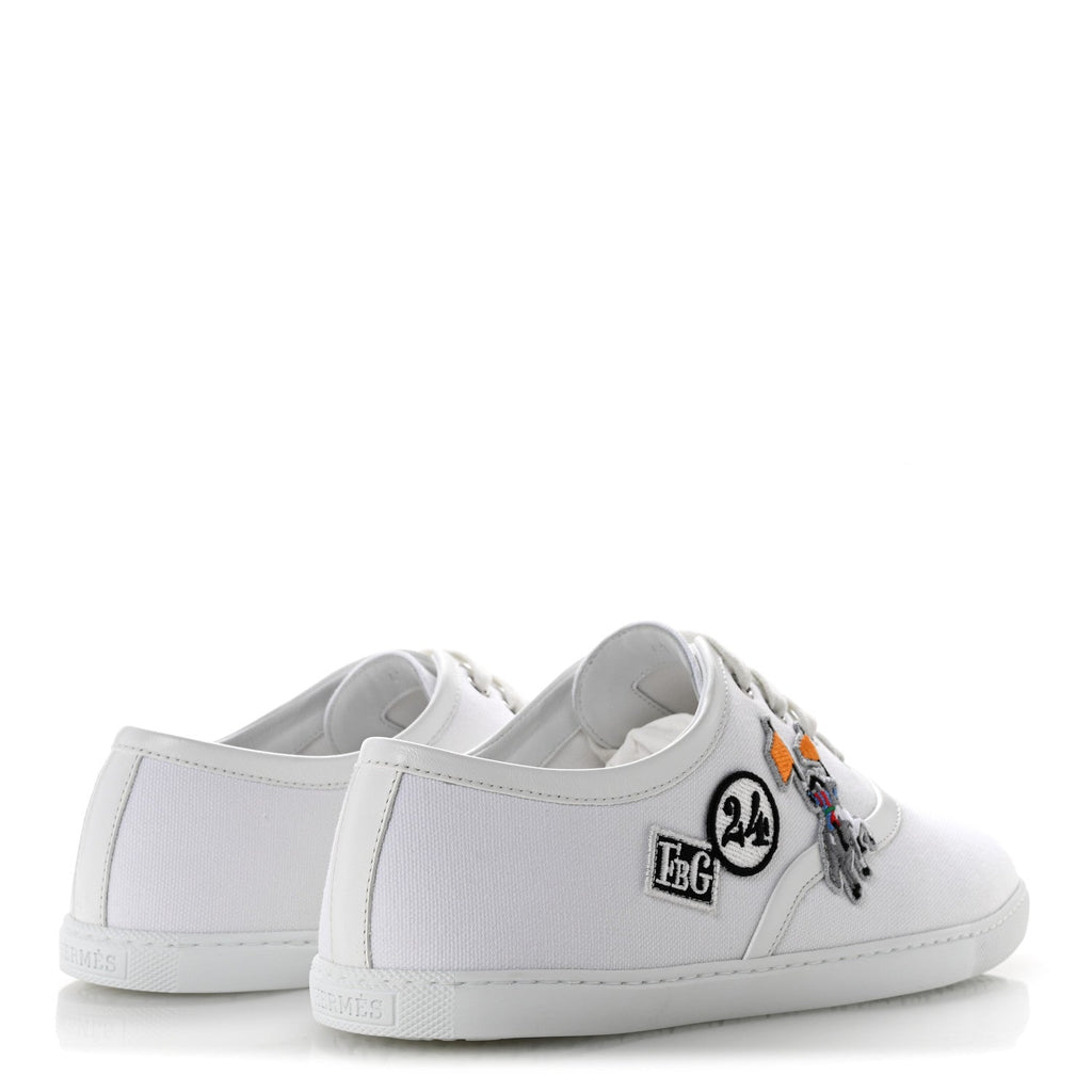 Canvas Embroidered Innocent Sneakers 41 White wholesalehk.shop