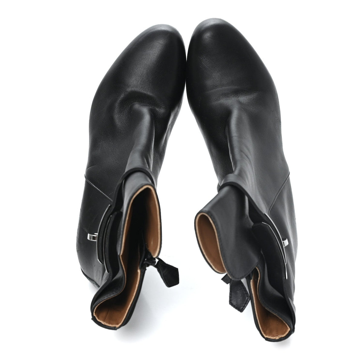 Calfskin Saint Germain Ankle Boots 37.5 Black wholesalehk.shop