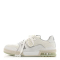 Calfskin Mens LV Trainer Sneakers 9 White £¨ Direct shipment via from wholesalehk.shop