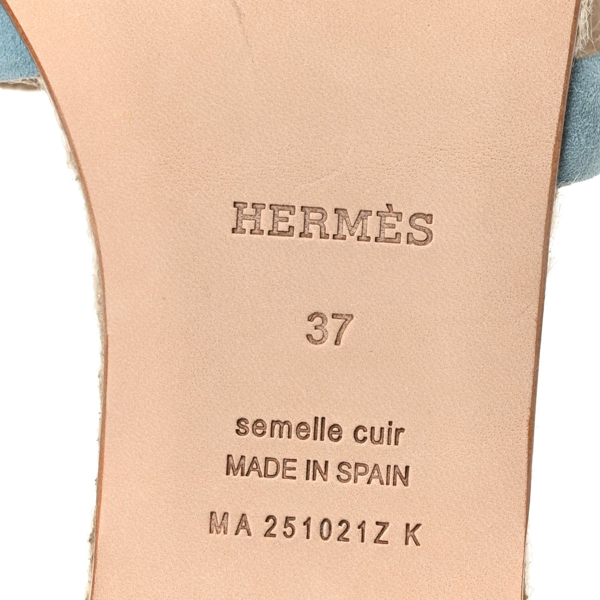 Suede Goatskin Famosa Espadrille Sandals 37 Bleu Citadin wholesalehk.shop
