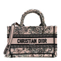 Canvas Embroidered Mini Book Tote With Strap Pink Multicolor £¨ Direct shipment via from wholesalehk.shop