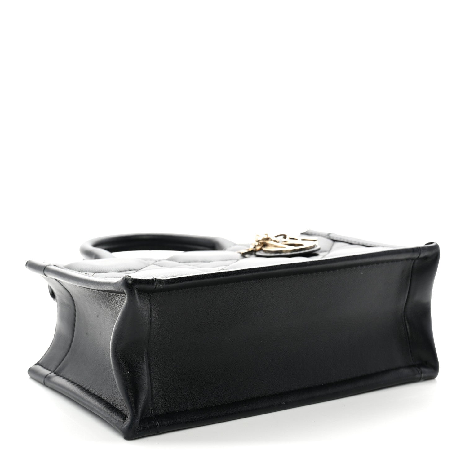 Calfskin Macrocannage Mini Book Tote Black £¨ Direct shipment via from wholesalehk.shop