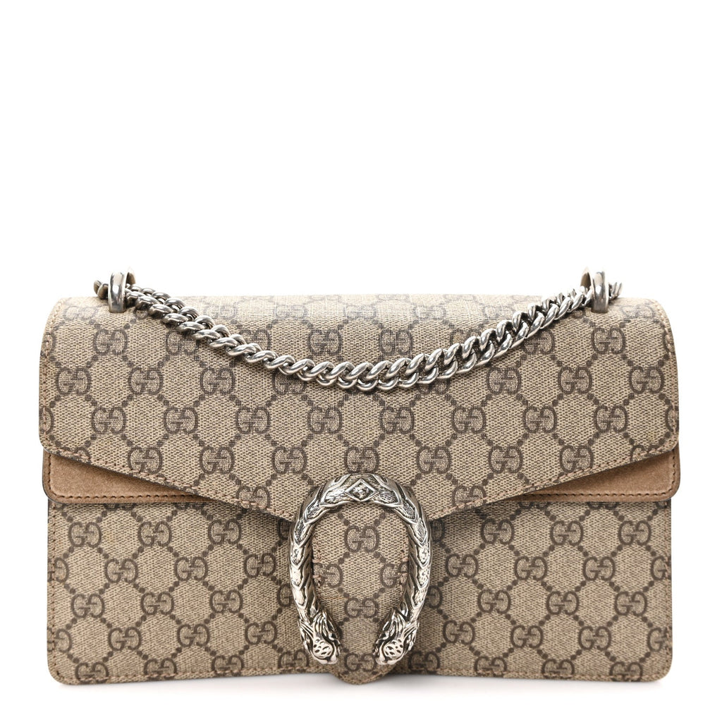 GG Supreme Monogram Small Dionysus Shoulder Bag Taupe wholesalehk.shop