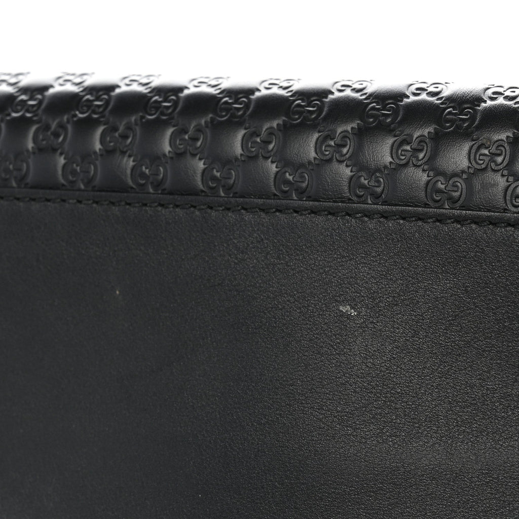 Soft Microguccissima Small Zippered Satchel Black £¨ Direct shipment via from wholesalehk.shop