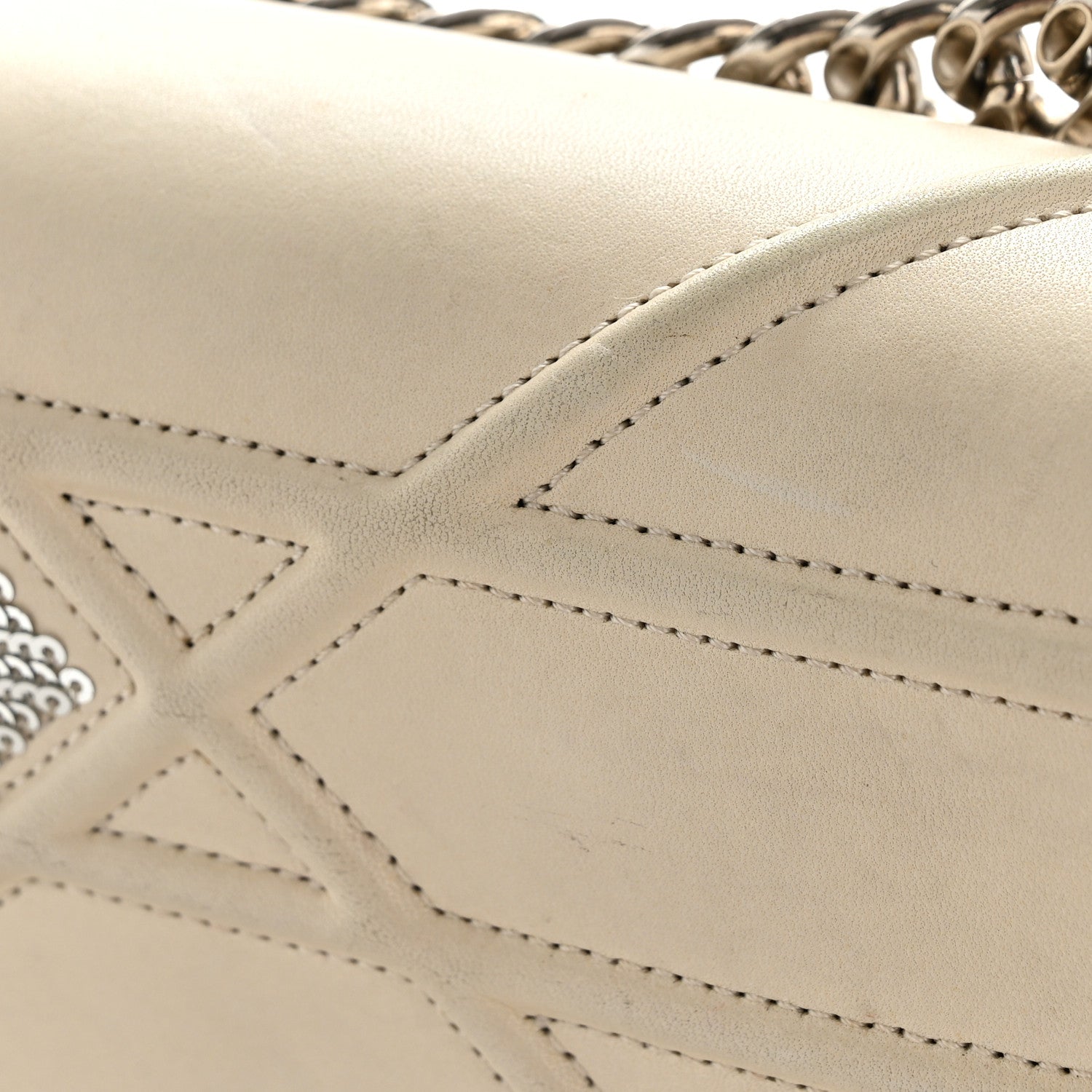 Lambskin Sequin Medium Diorama Flap Bag White ¡§ Direct shipment via from wholesalehk.shop