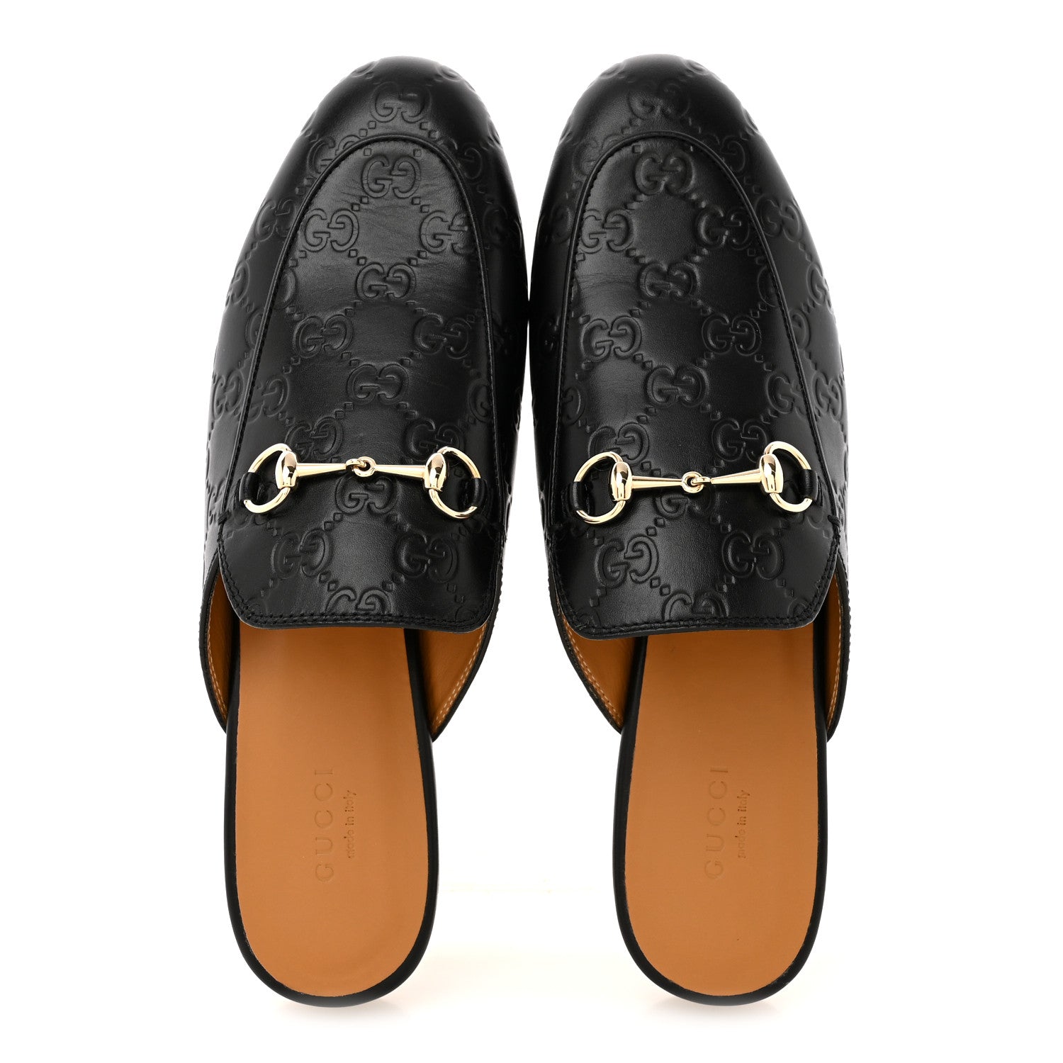 Glamour Calfskin Guccissima Womens Princetown Slippers 39 Black £¨ Direct shipment via from wholesalehk.shop