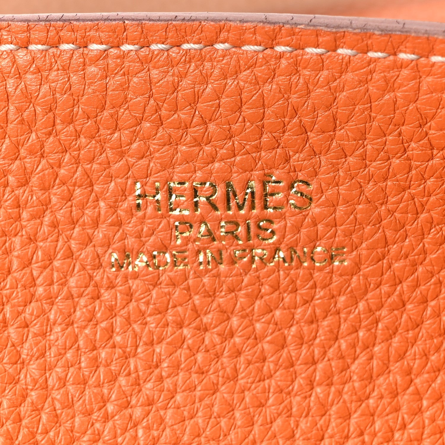 Taurillon Clemence Double Sens Reversible Tote Orange Gold £¨ Direct shipment via from wholesalehk.shop