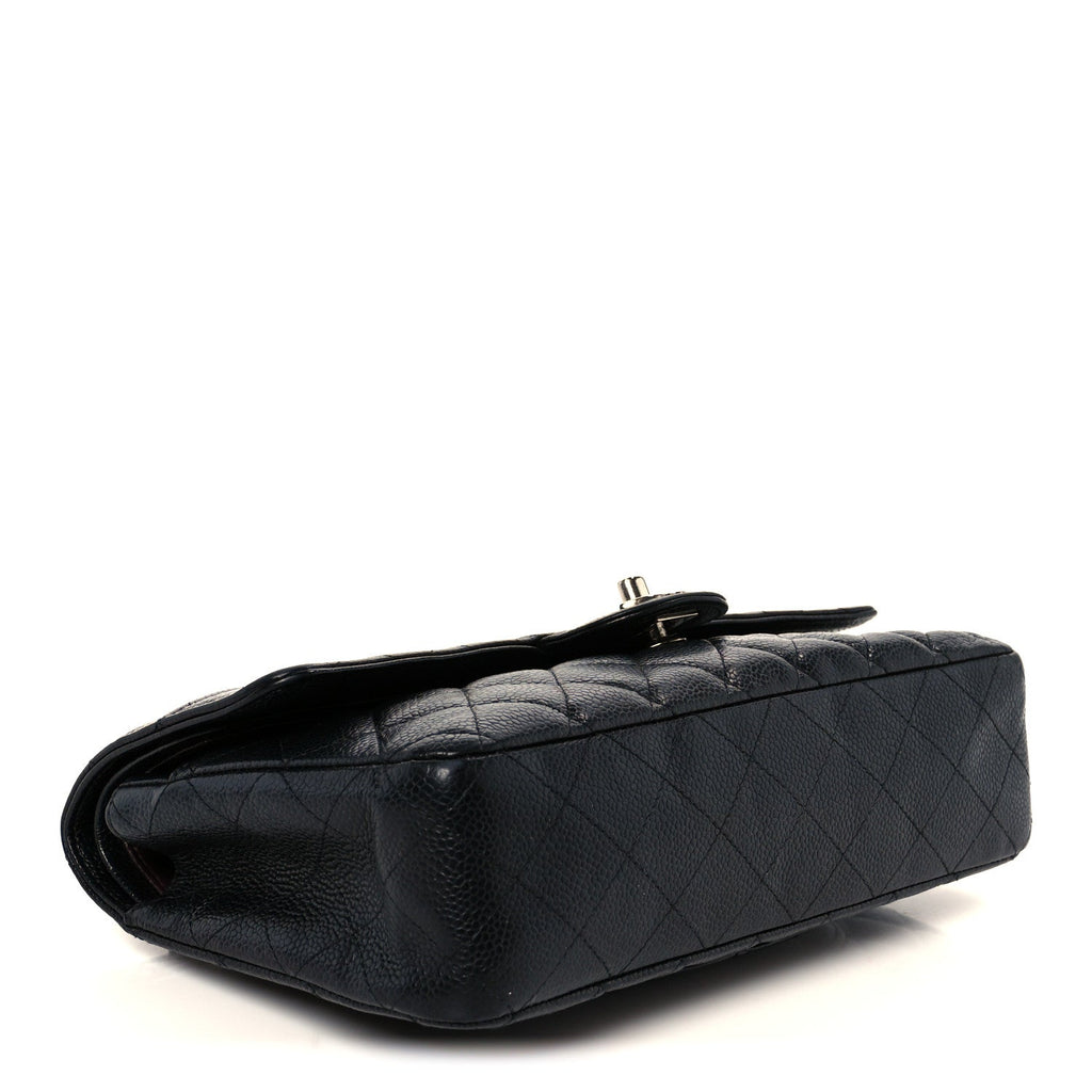 Caviar Quilted Medium Double Flap Black wholesalehk.shop