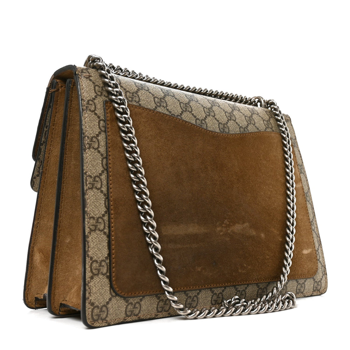 GG Supreme Monogram Medium Dionysus Shoulder Bag Taupe wholesalehk.shop