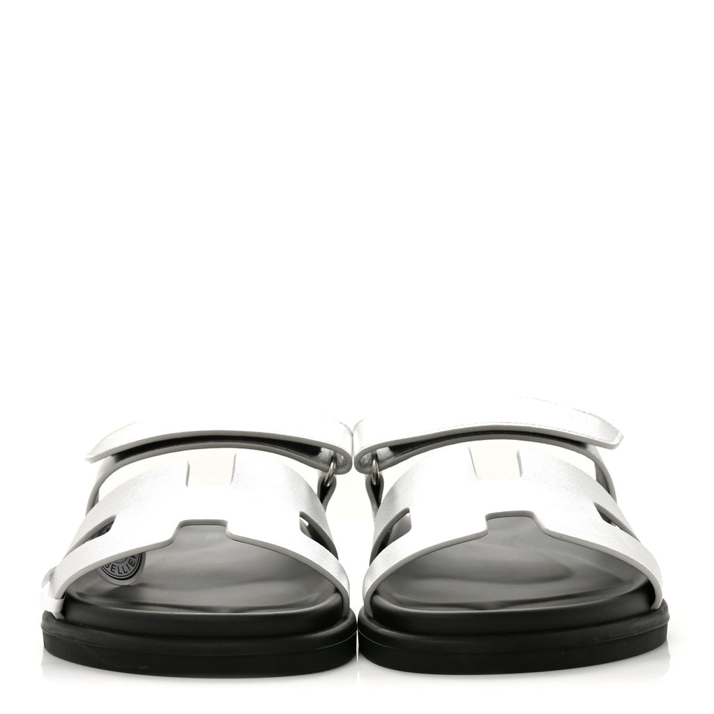 Metallic Goatskin Womens Chypre Sandals 40 Argent wholesalehk.shop