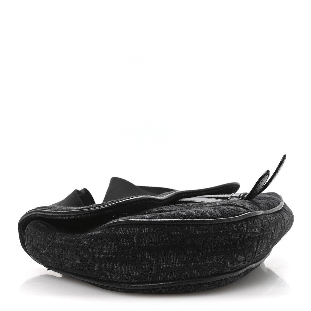 Oblique Mens Saddle Bag Black Blue wholesalehk.shop