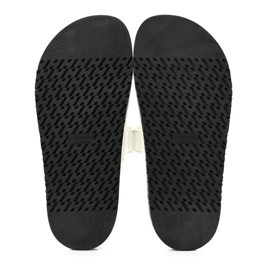 Calfskin Womens Chypre Sandals 38.5 White wholesalehk.shop