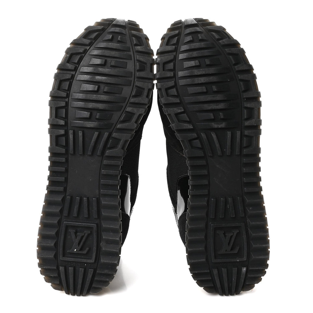 Suede Monogram Run Away Sneakers 37 Black £¨ Direct shipment via from wholesalehk.shop