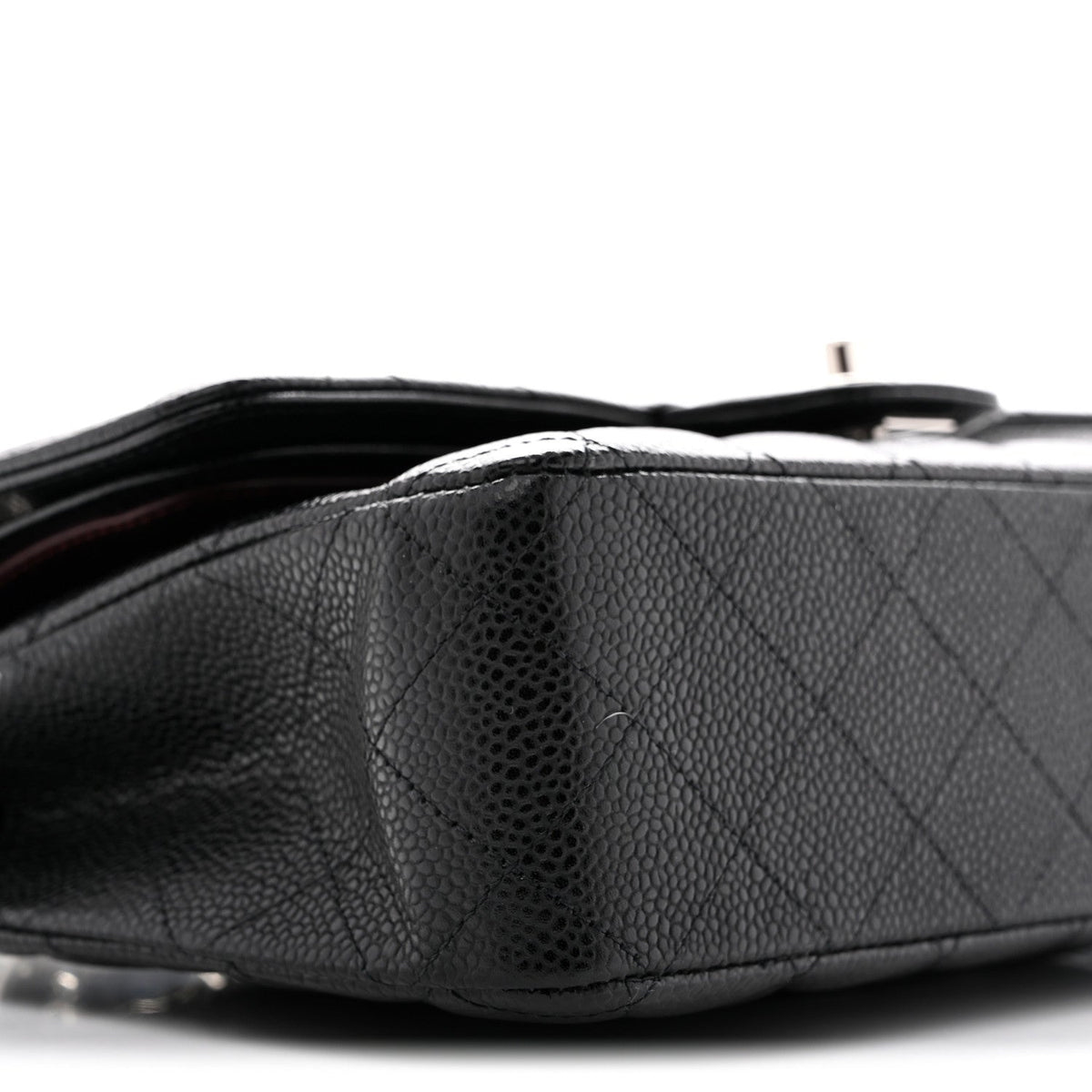 Caviar Quilted Medium Double Flap Black wholesalehk.shop
