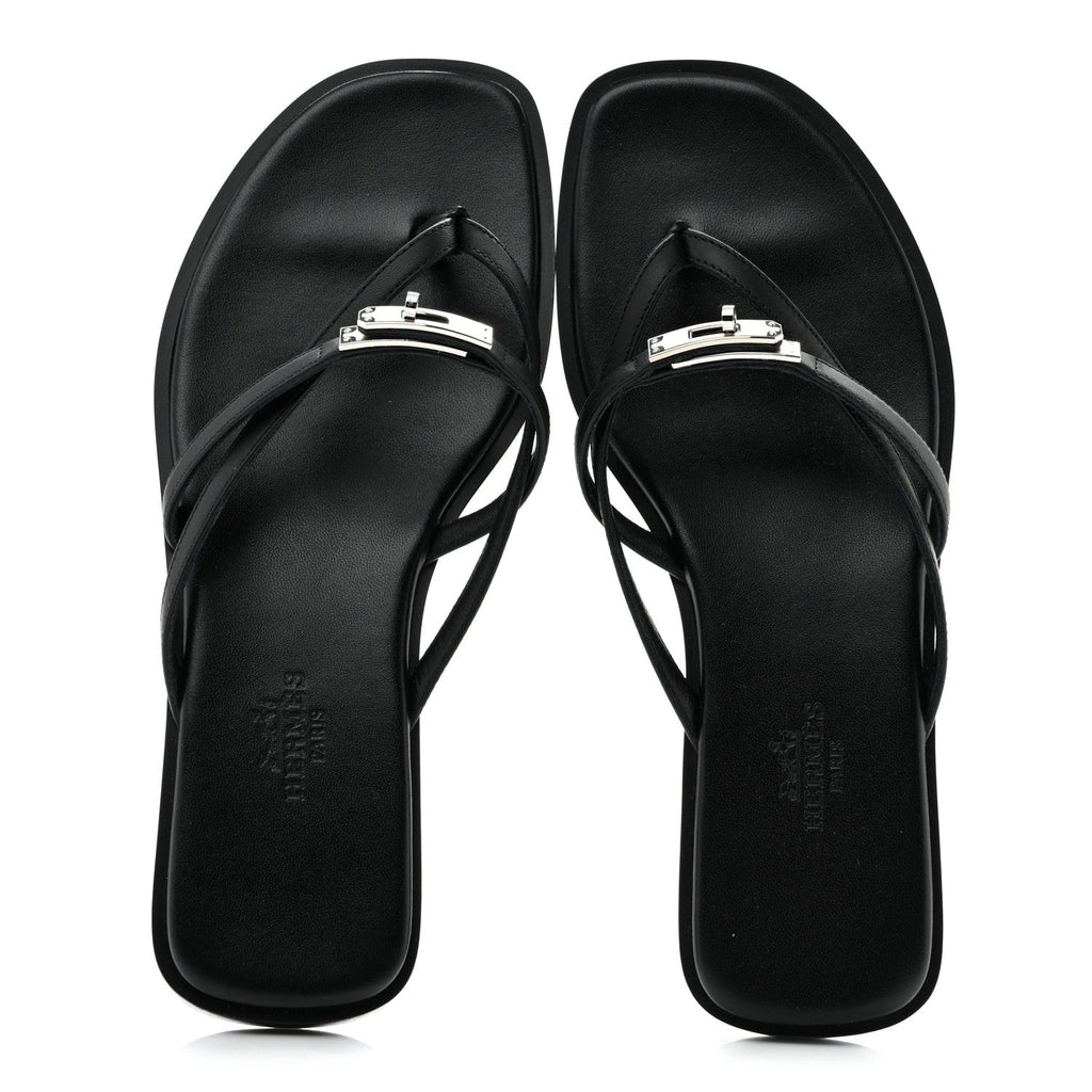 Calfskin Miss Sandals 35 Black wholesalehk.shop
