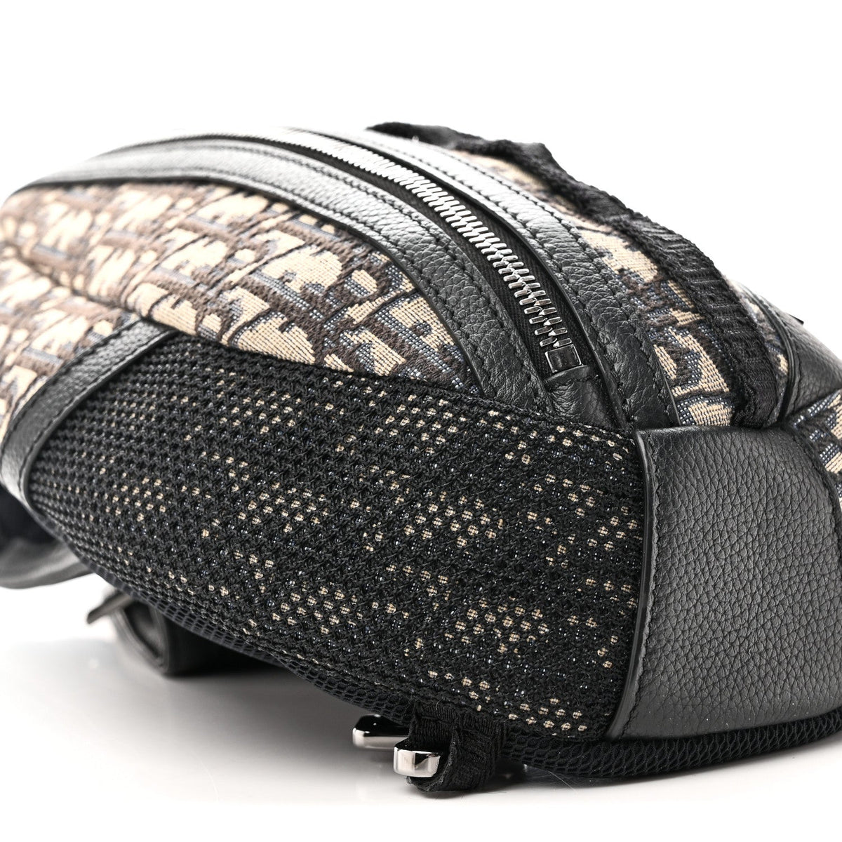 Grained Calfskin Oblique Scarab Sling Bag Blue Black wholesalehk.shop