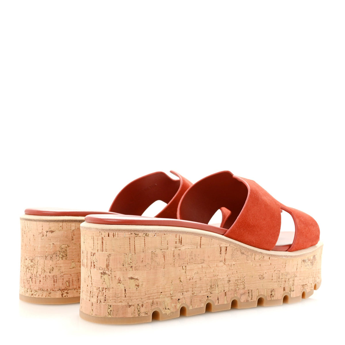 Suede Goatskin Cork Eze 30 Sandals 40 Orange Brulee wholesalehk.shop