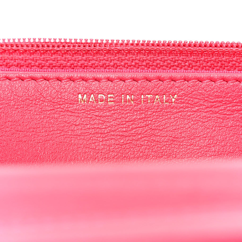 Tweed Calfskin Signe Wallet On Chain WOC Black Pink Orange wholesalehk.shop