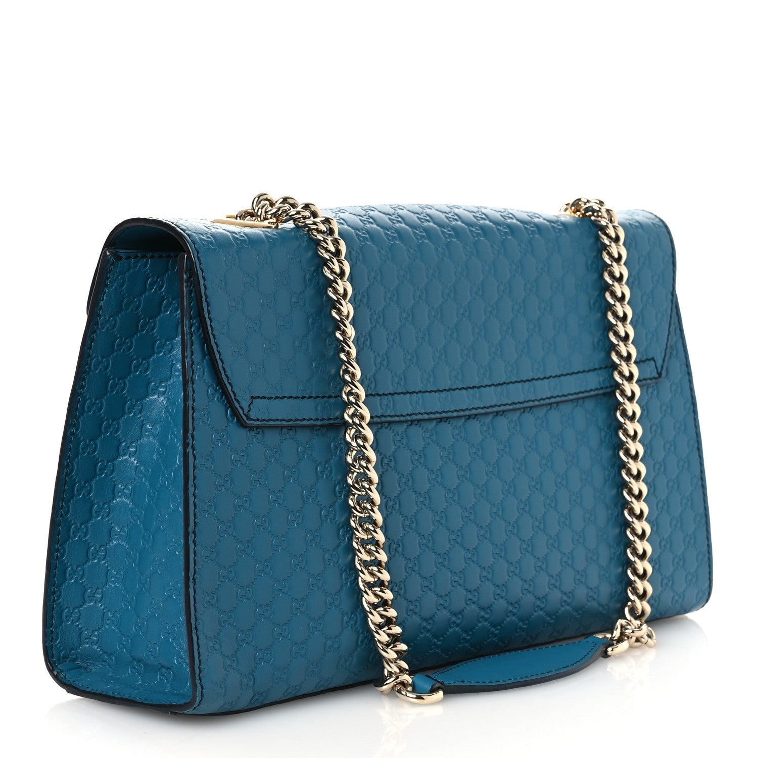 Soft Microguccissima Medium Emily Chain Shoulder Bag Deep Cobalt £¨ Direct shipment via from wholesalehk.shop