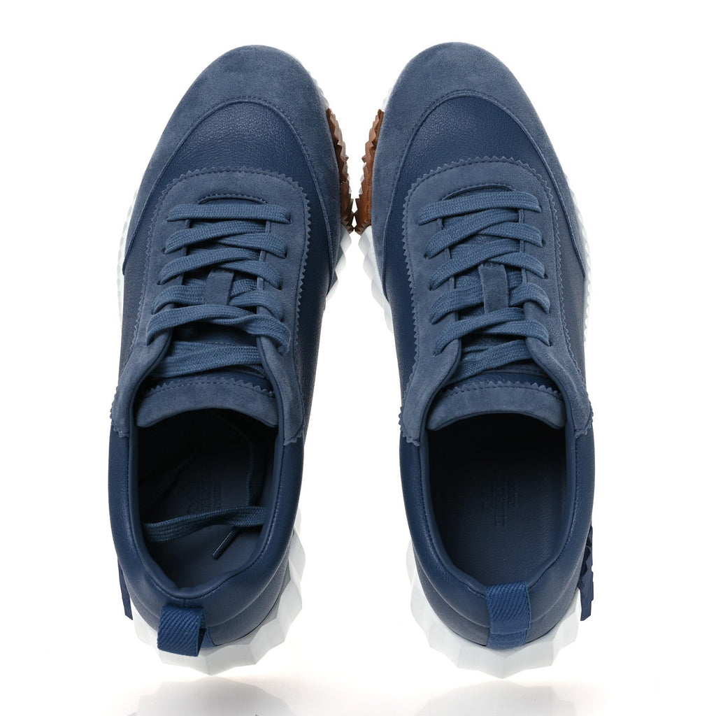 Sport Goatskin Suede Goatskin Womens Bouncing Sneakers 40 Bleu Mer wholesalehk.shop