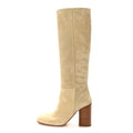 Suede Calfskin Lisiere 90 Boots 38 Beige Lin wholesalehk.shop