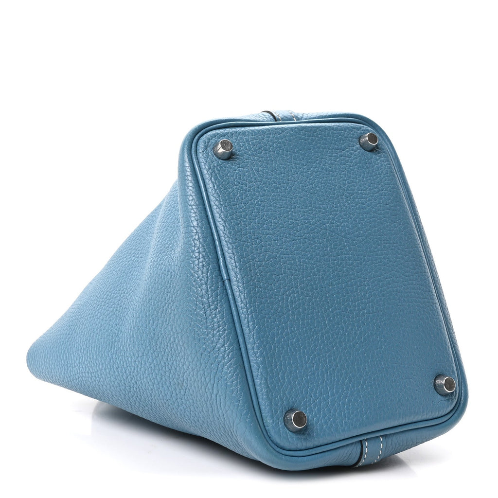 Taurillon Clemence Picotin Lock 18 PM Blue Jean £¨ Direct shipment via from wholesalehk.shop