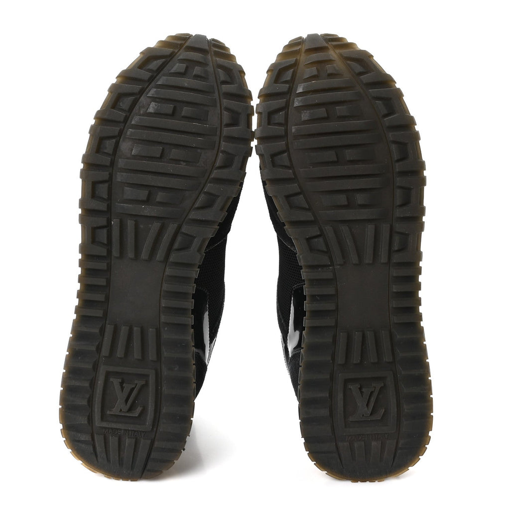 Suede Monogram Run Away Sneakers 36.5 Black £¨ Direct shipment via from wholesalehk.shop