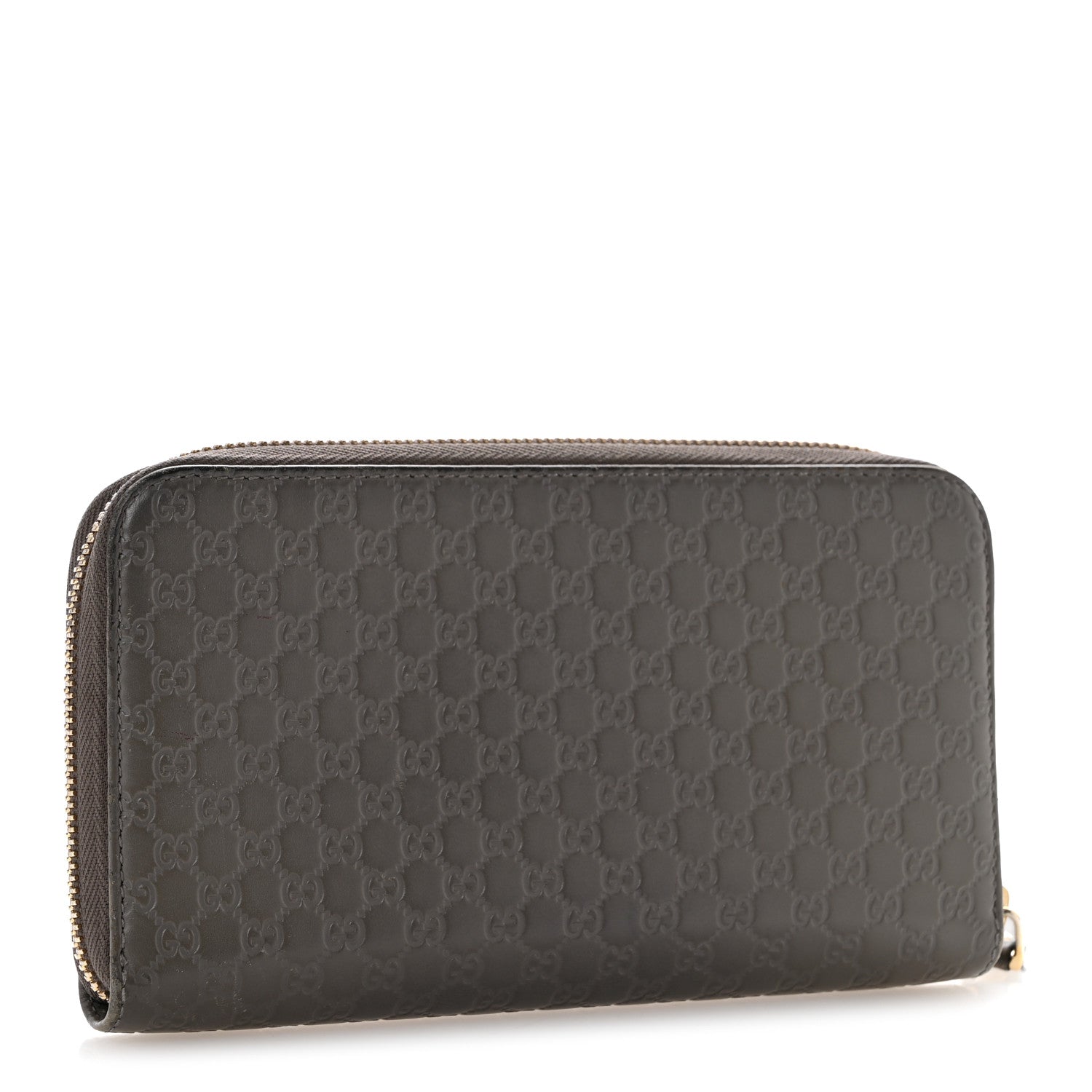 Microguccissima Zip Around Wallet Grey £¨ Direct shipment via from wholesalehk.shop
