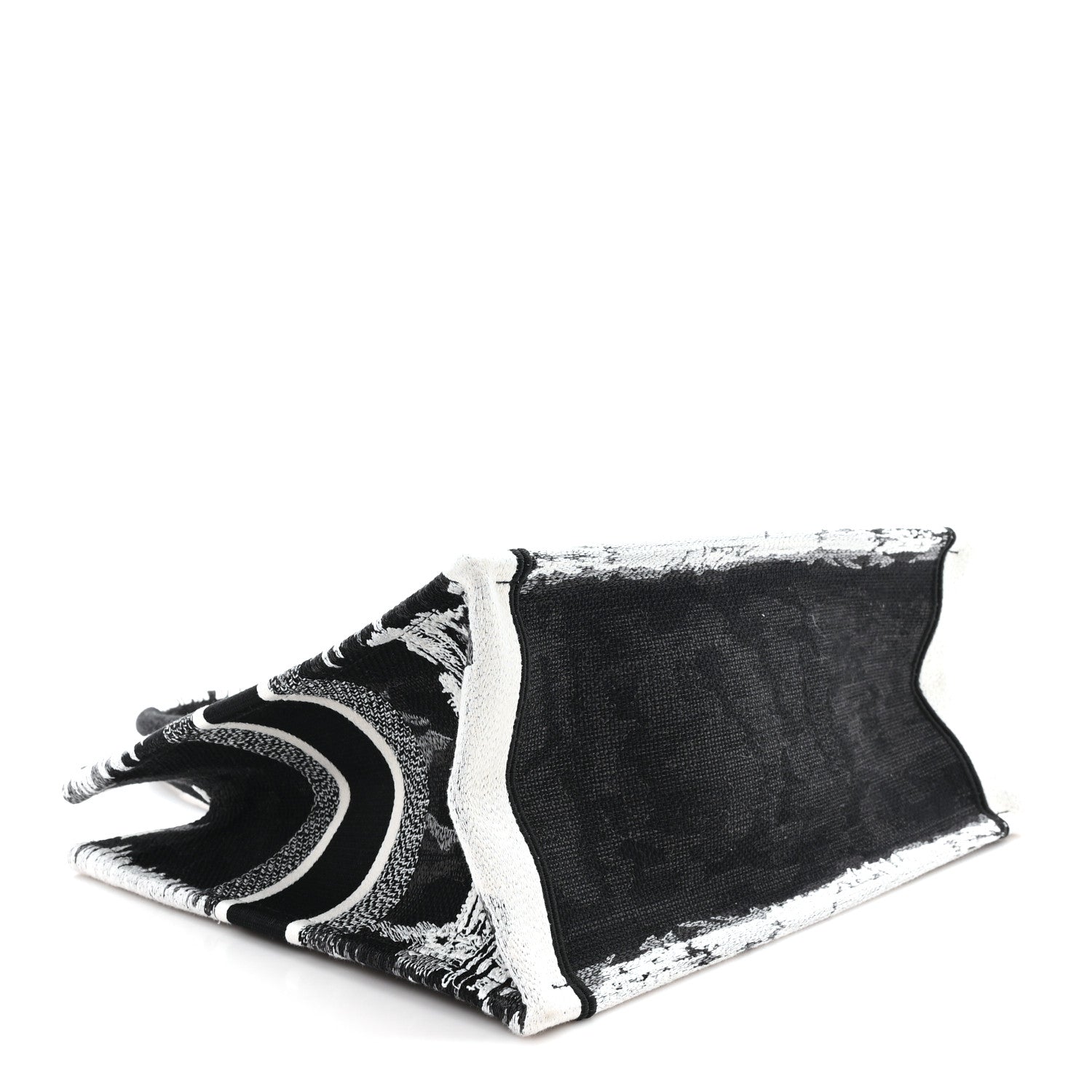 Canvas Embroidered Medium Paris Book Tote Black White £¨ Direct shipment via from wholesalehk.shop