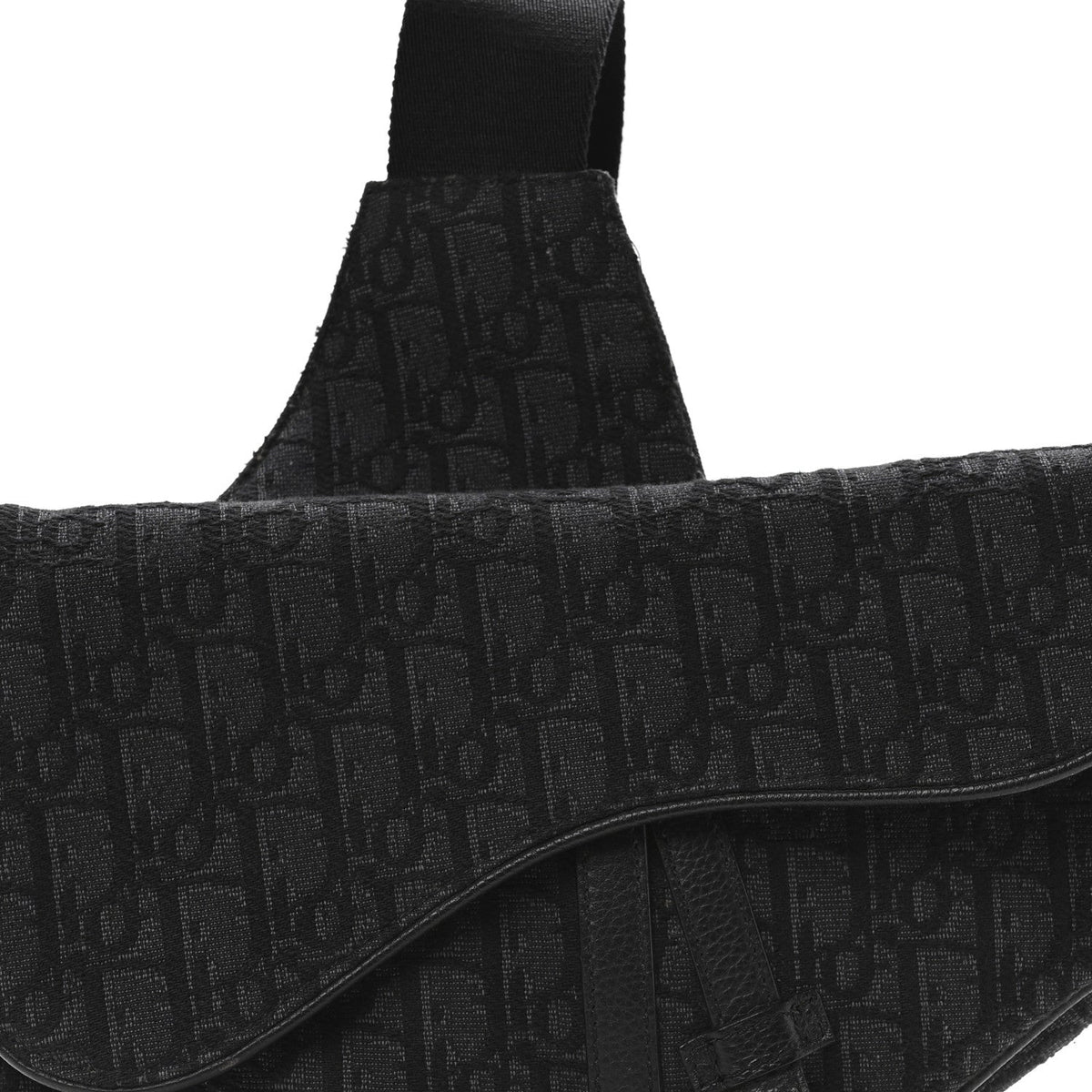 Oblique Mens Saddle Bag Black Blue wholesalehk.shop