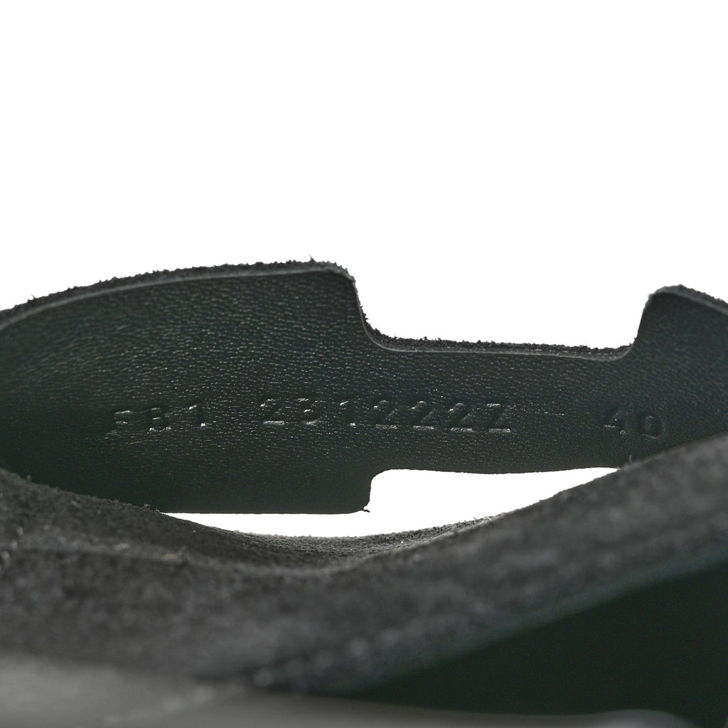 Suede Calfskin Go Mules 40 Black wholesalehk.shop