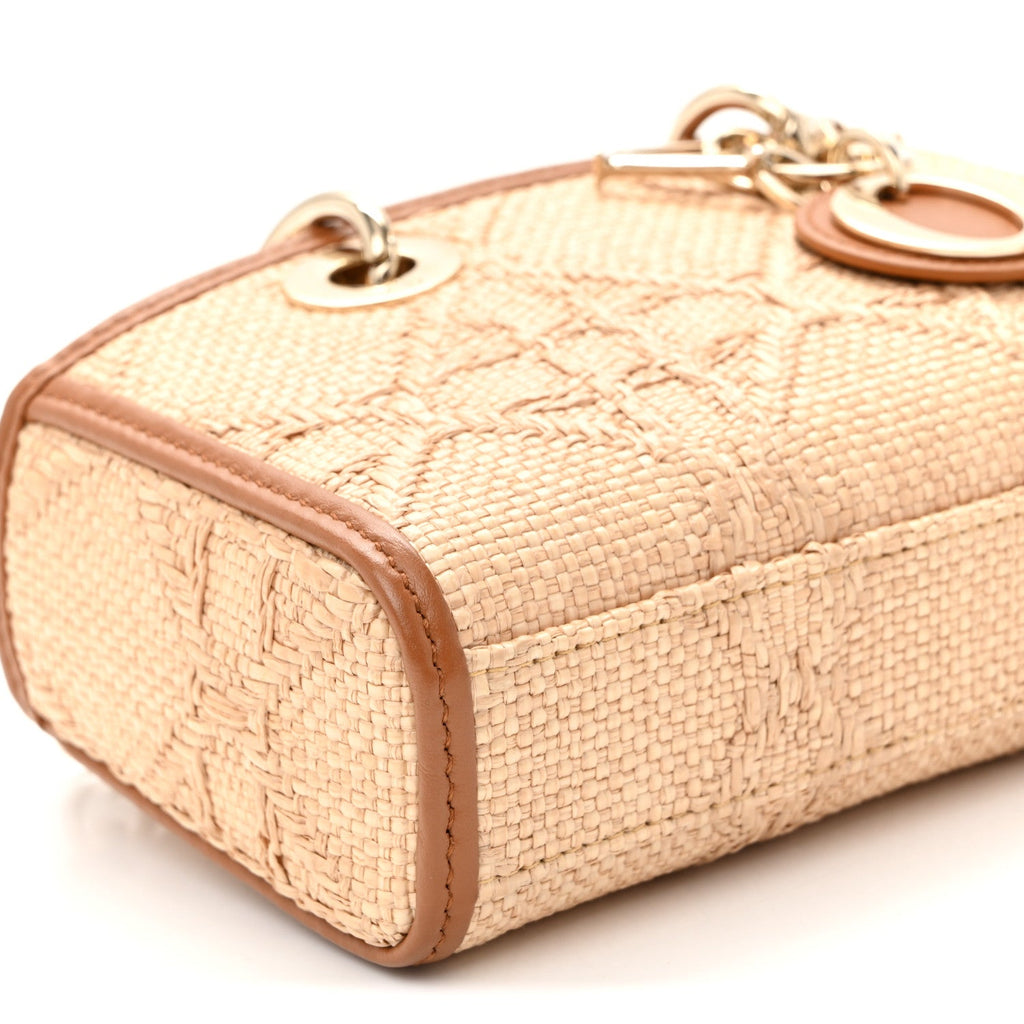 Raffia Micro Cannage Lady D-Joy Natural wholesalehk.shop