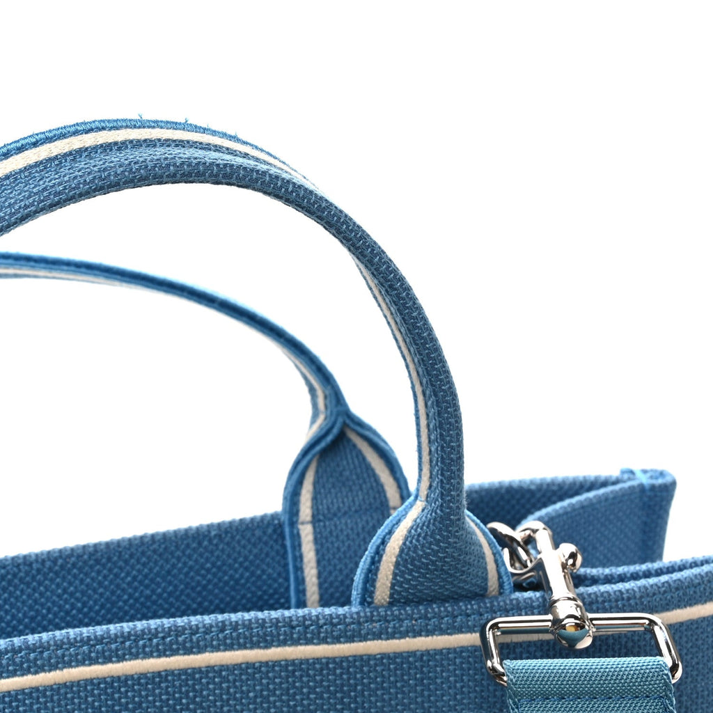 Canvas Embroidered Medium Ulysses Book Tote Blue £¨ Direct shipment via from wholesalehk.shop