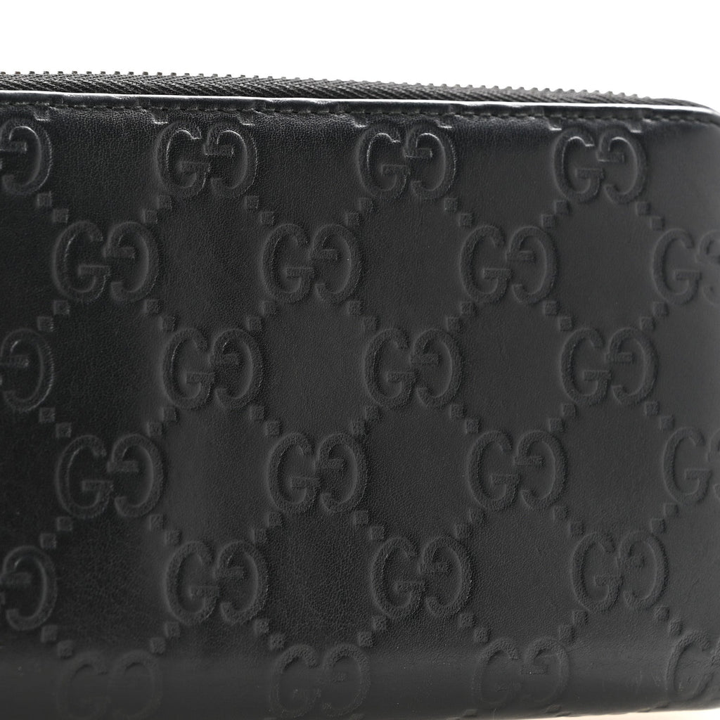 Guccissima Signature Microguccissima Bree Zip Around Wallet Black £¨ Direct shipment via from wholesalehk.shop