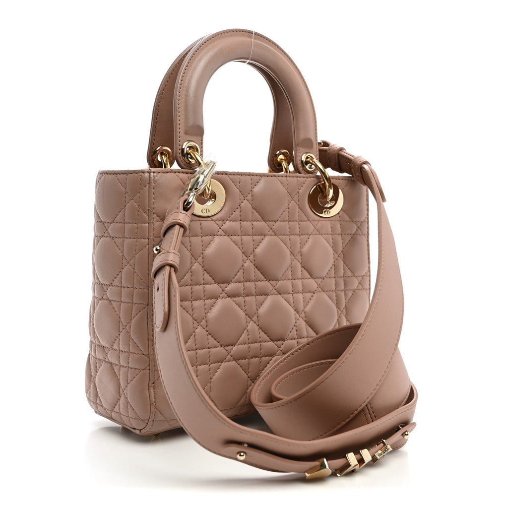Lambskin Cannage Small My ABCDior Lady Dior Blush wholesalehk.shop