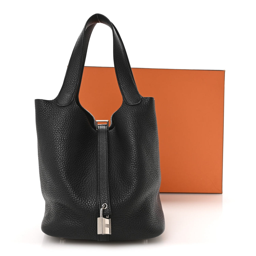 Taurillon Clemence Picotin Lock 22 MM Black £¨ Direct shipment via from wholesalehk.shop
