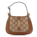 New Canvas Charisma Calfskin Crystal GG Monogram Mini Jackie 1961 Hobo Camel Ebony £¨ Direct shipment via from wholesalehk.shop