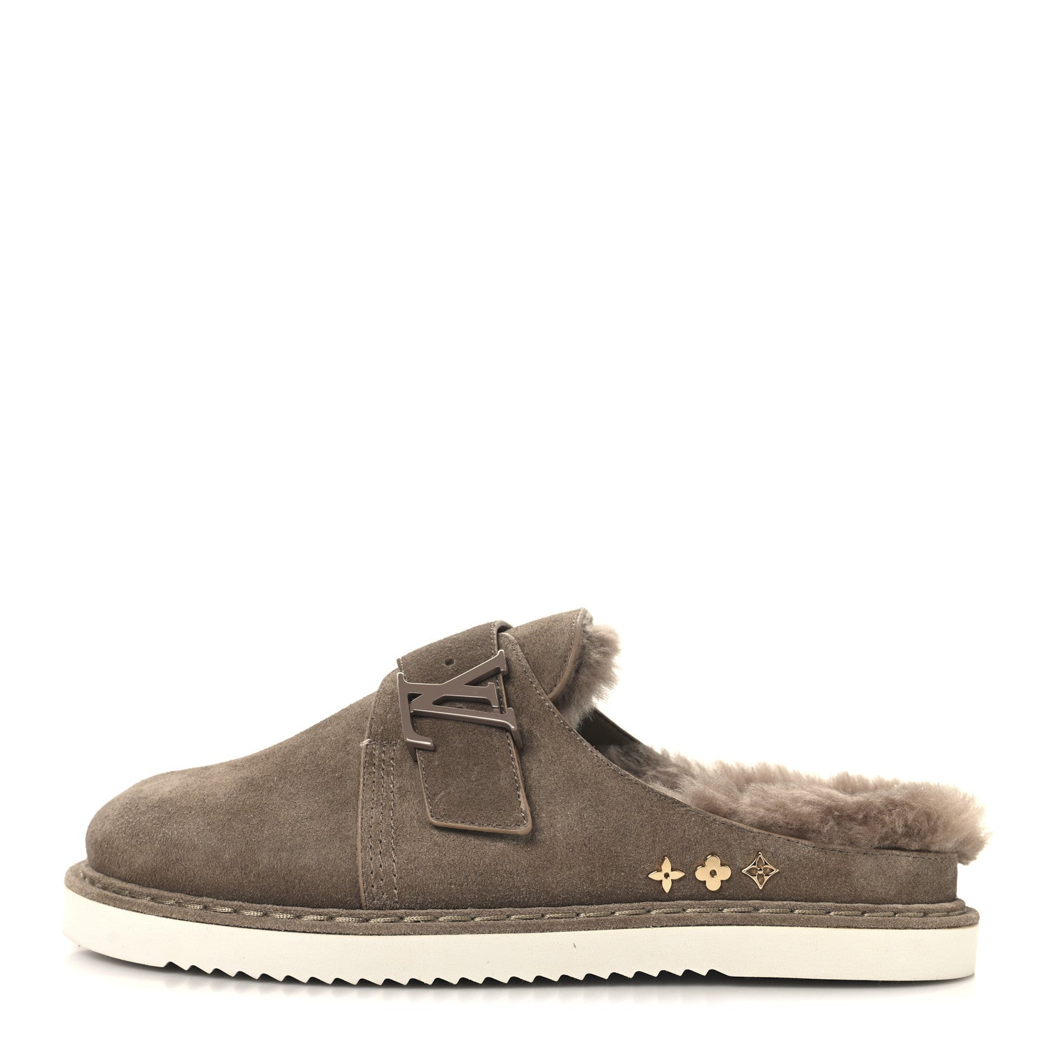 Monogram Fur LV Easy Mens Mule 6 Brown £¨ Direct shipment via from wholesalehk.shop