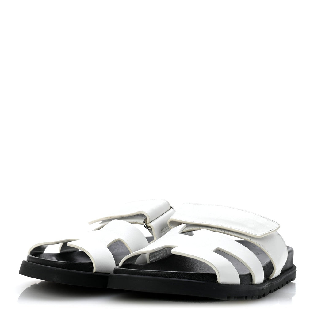 Calfskin Womens Chypre Sandals 36 White wholesalehk.shop