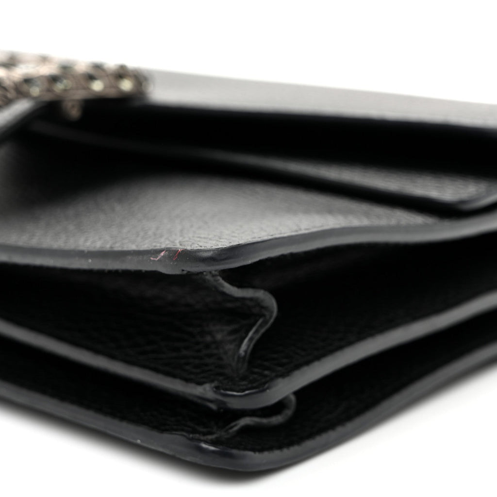 Pebbled Calfskin Small Dionysus Shoulder Bag Black wholesalehk.shop
