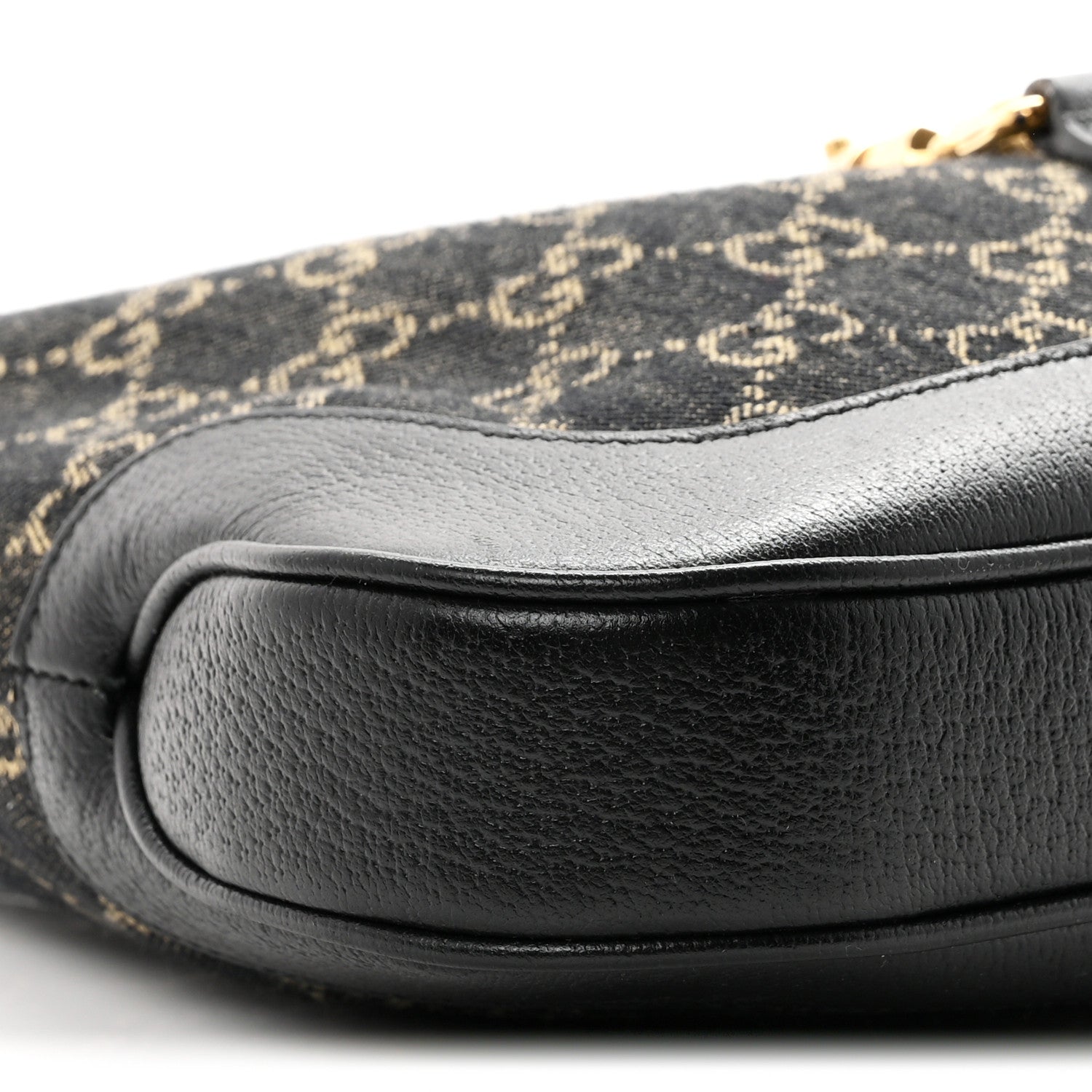 Jacquard Denim GG Monogram Small Jackie 1961 Hobo Black Ivory £¨ Direct shipment via from wholesalehk.shop